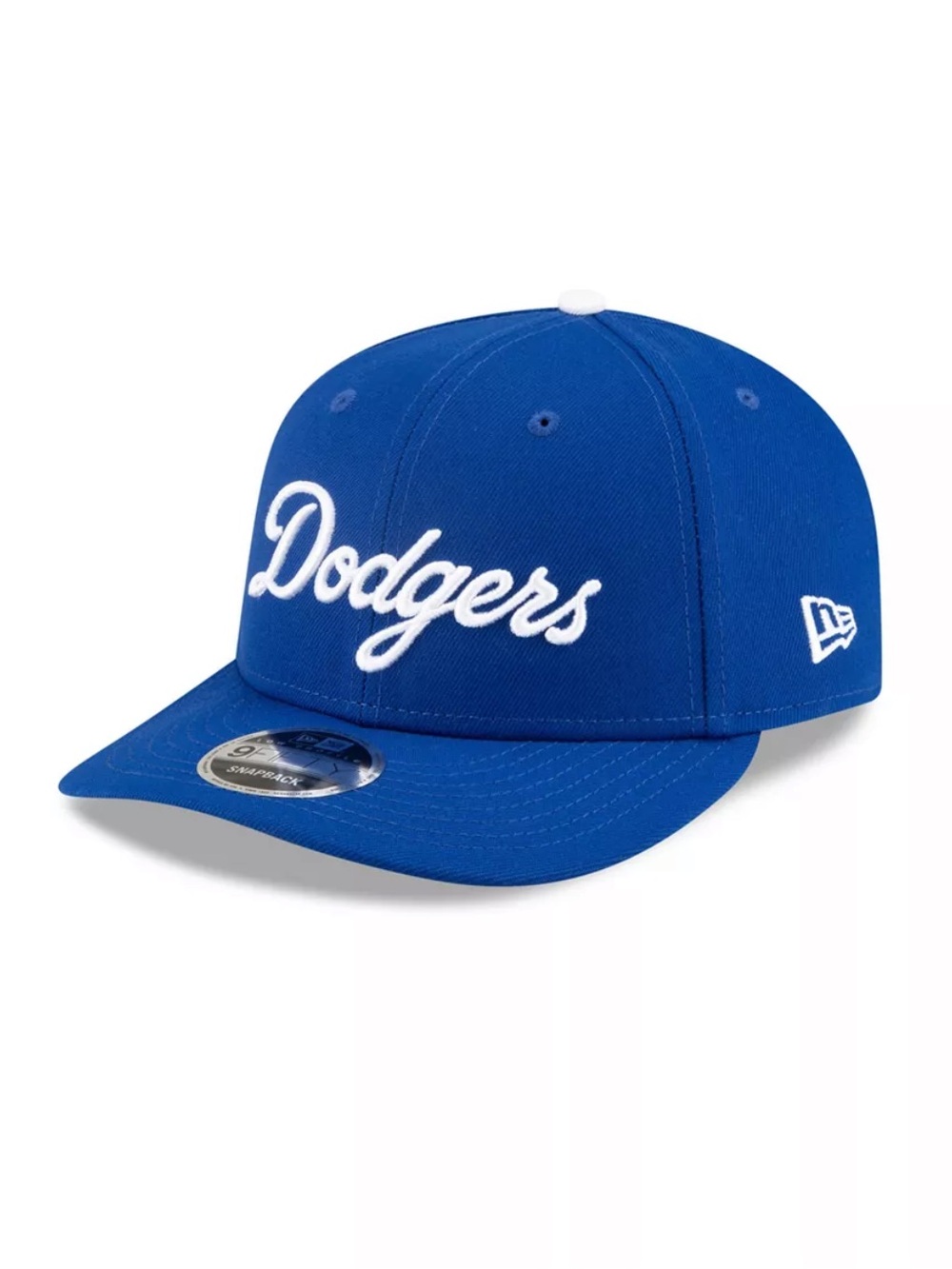 New Era Dodgers Royal Blue Snapback Cap with White Script